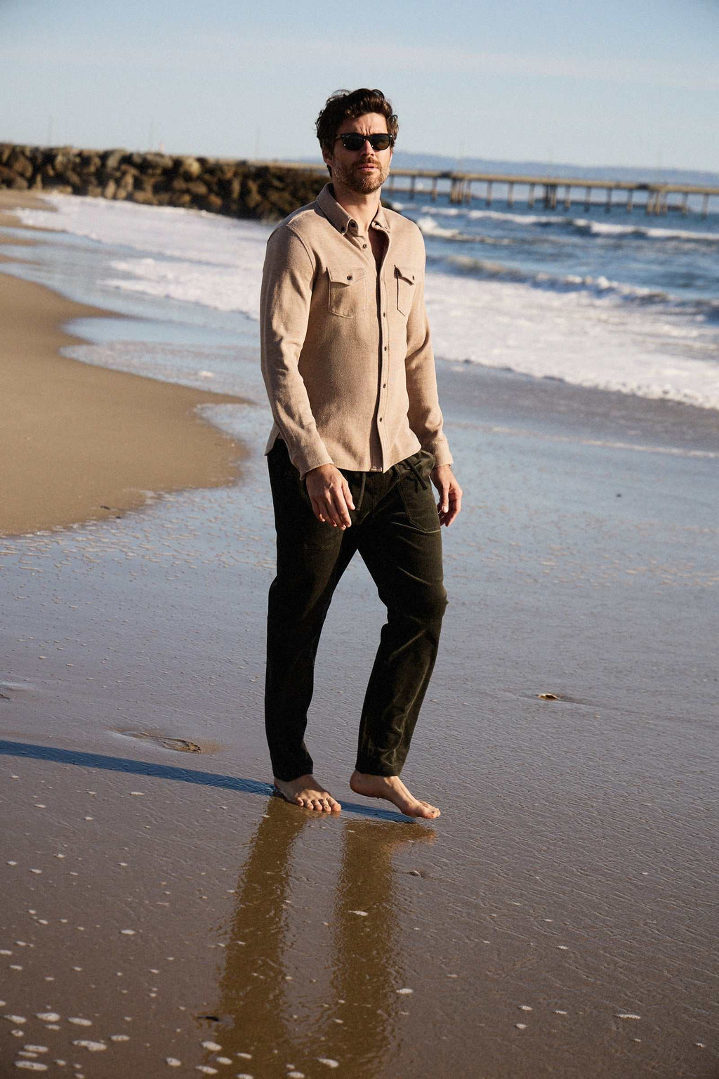 Tyler Corduroy Utility Pant - Peat Moss - WonderingCloth
