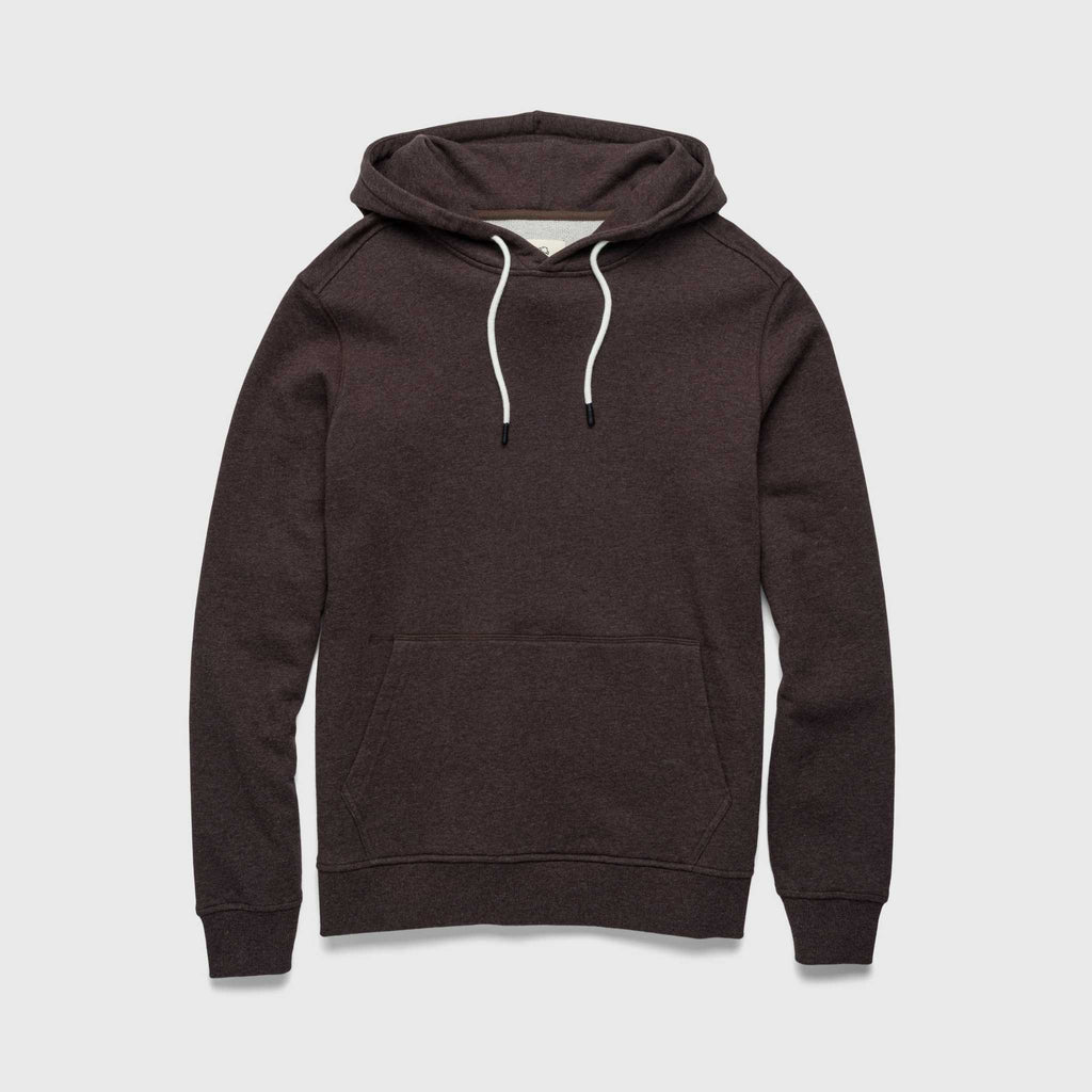 Marine French Terry Hoodie - Brown Heather - WonderingCloth