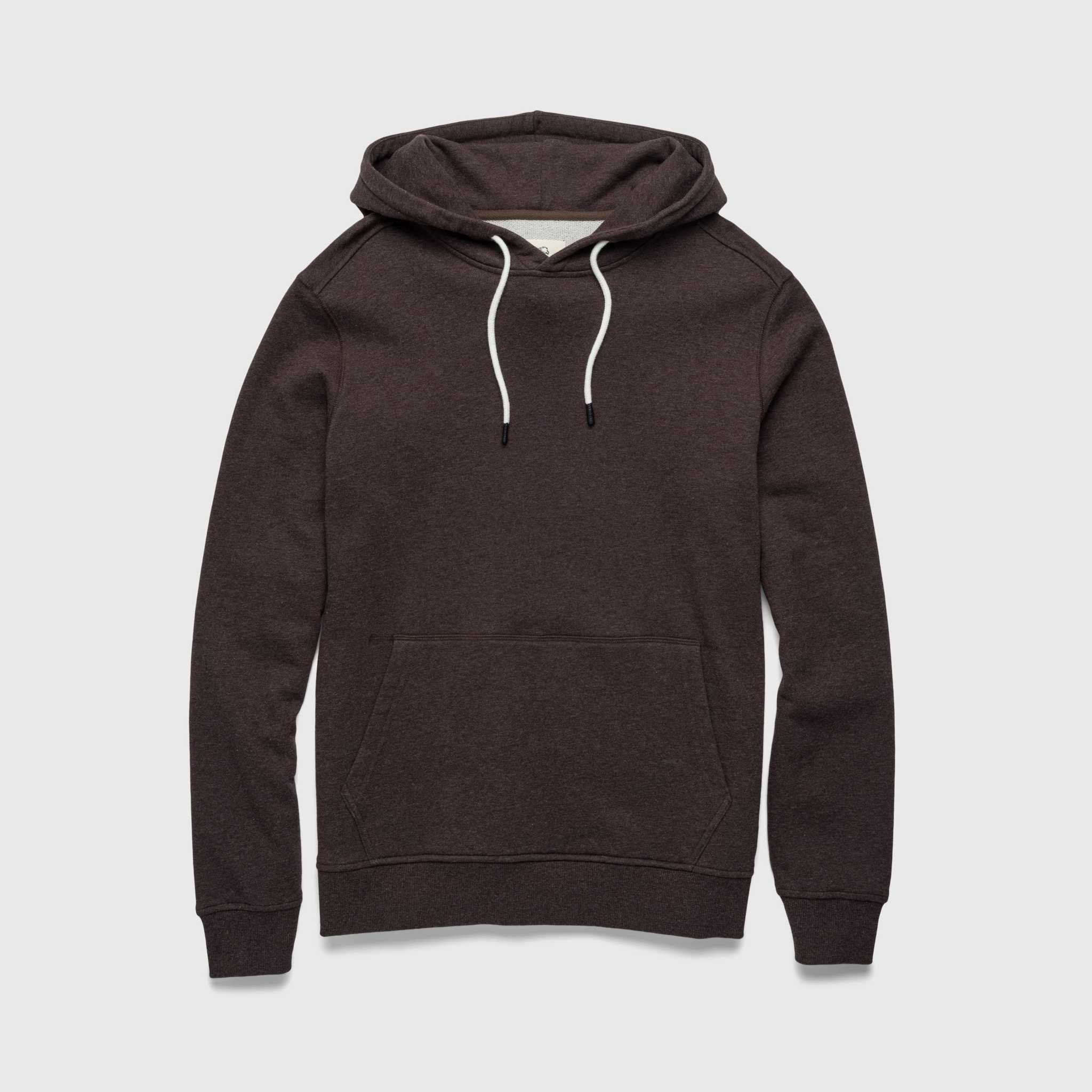 Marine French Terry Hoodie - Brown Heather - WonderingCloth