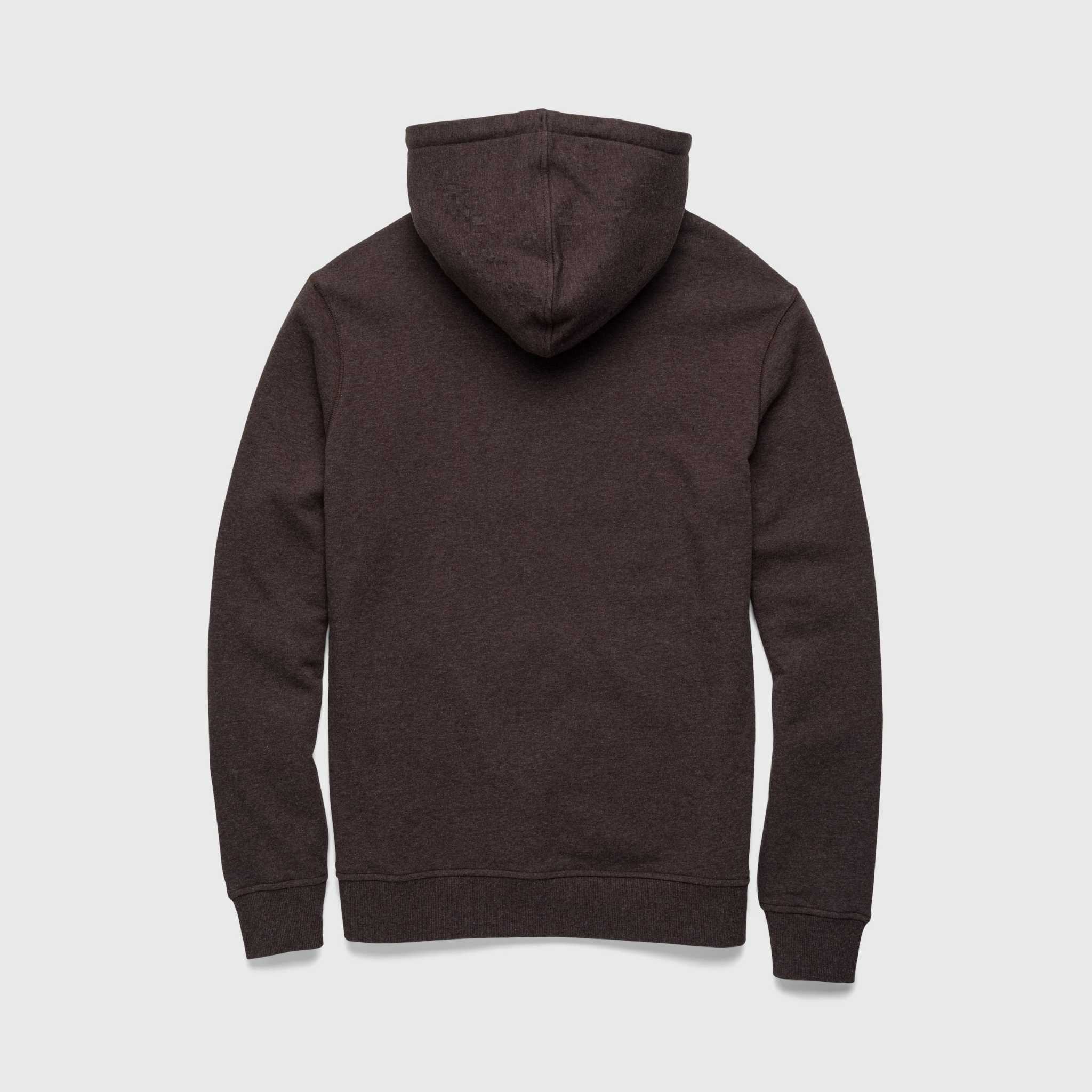 Marine French Terry Hoodie - Brown Heather - WonderingCloth