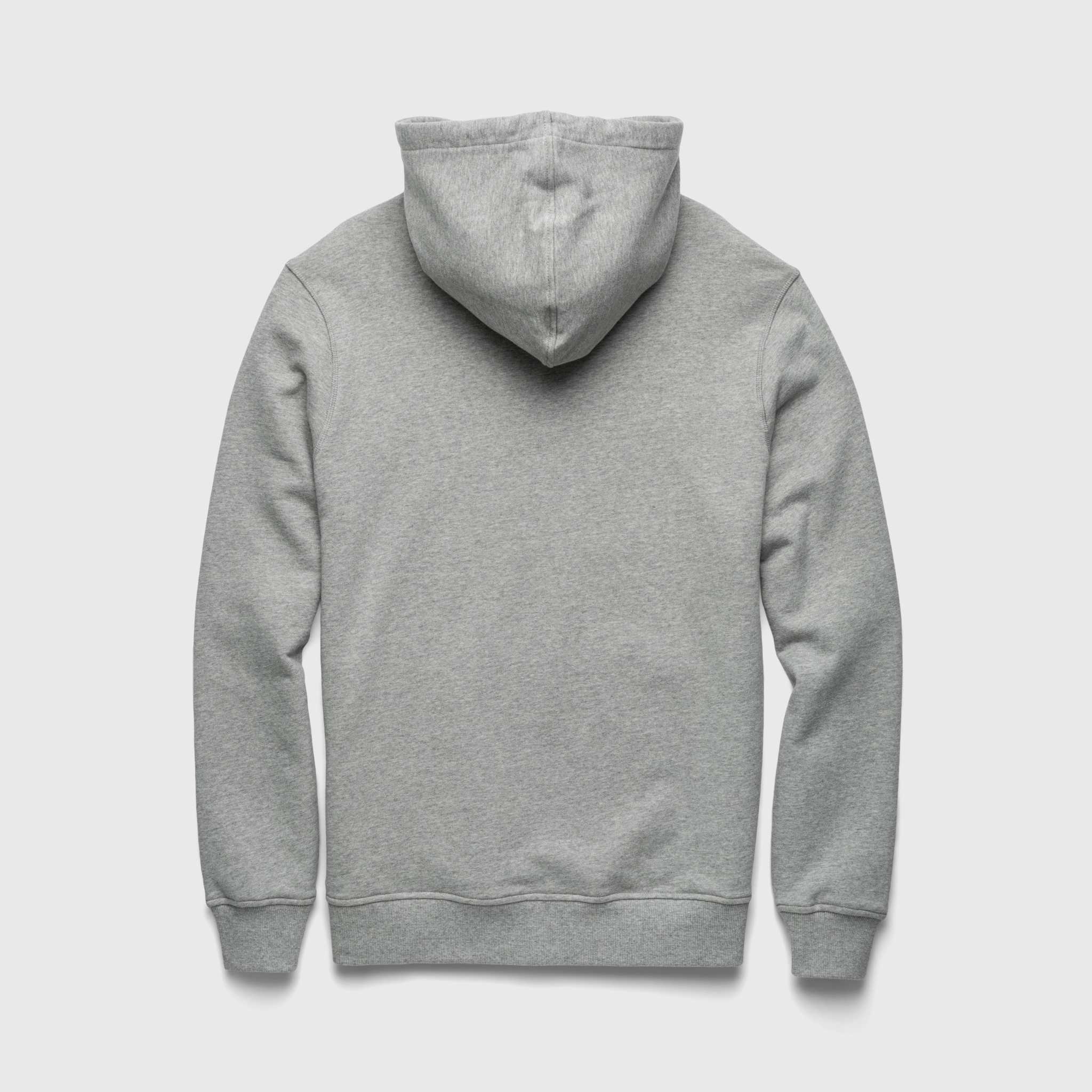 Marine French Terry Hoodie - Heather Grey - WonderingCloth