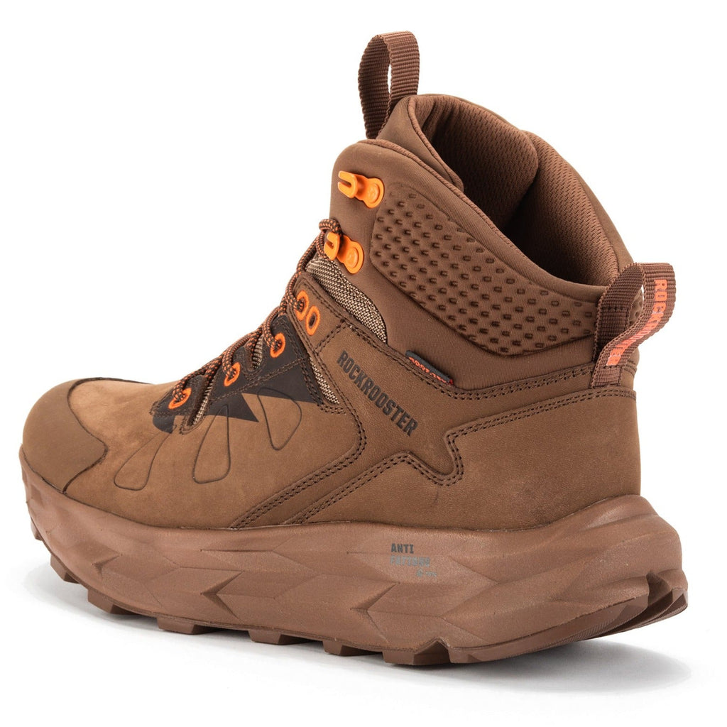 ROCKROOSTER Farmington Brown 6 Inch Waterproof Hiking Boots with VIBRAM® Outsole  OC21031 - WonderingCloth