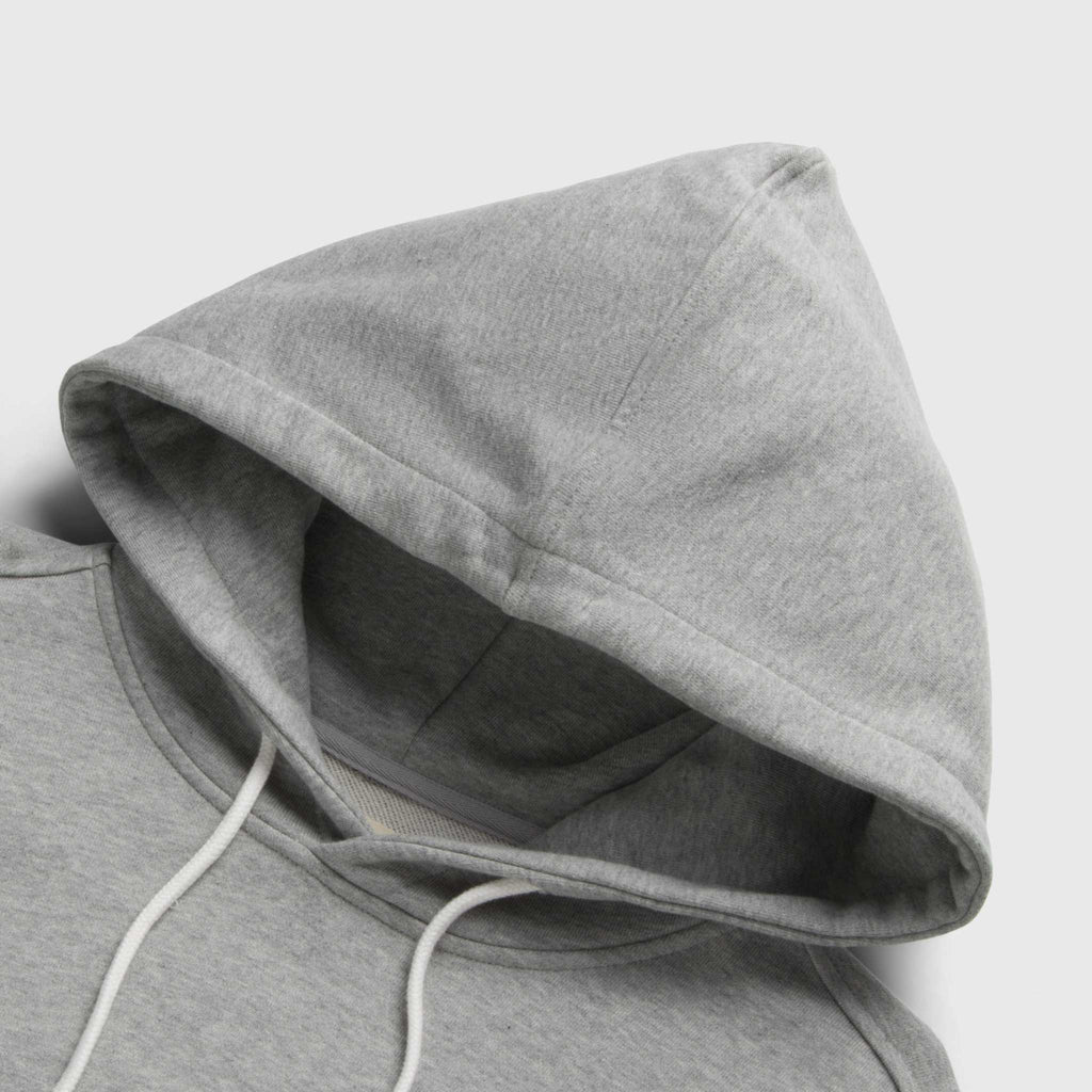 Marine French Terry Hoodie - Heather Grey - WonderingCloth