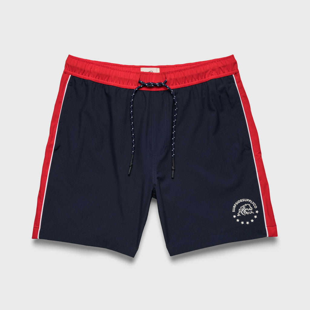 Jimmy 6.5" Patriot Volley - Navy Blazer - WonderingCloth