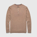 Sean Ultra Soft Classic Henley - Camel Heather - WonderingCloth
