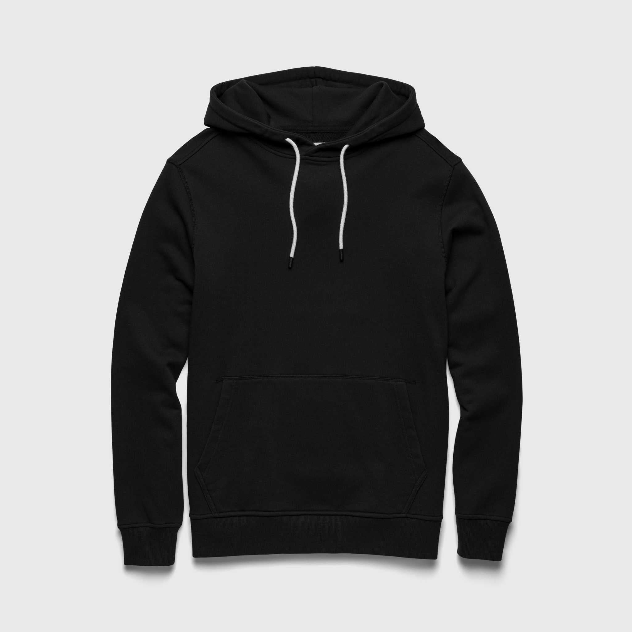 Marine French Terry Hoodie - Black - WonderingCloth