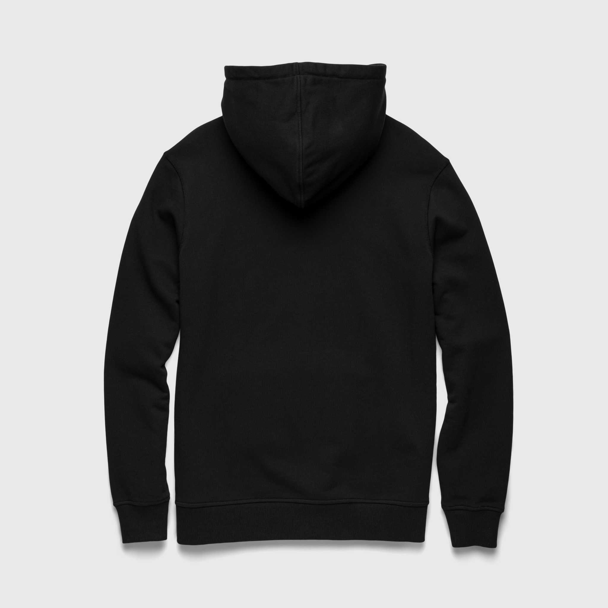 Marine French Terry Hoodie - Black - WonderingCloth