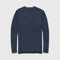 Sean Ultra Soft Classic Henley - Navy Heather - WonderingCloth