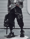IBP442 Matte Black Cargo Joggers