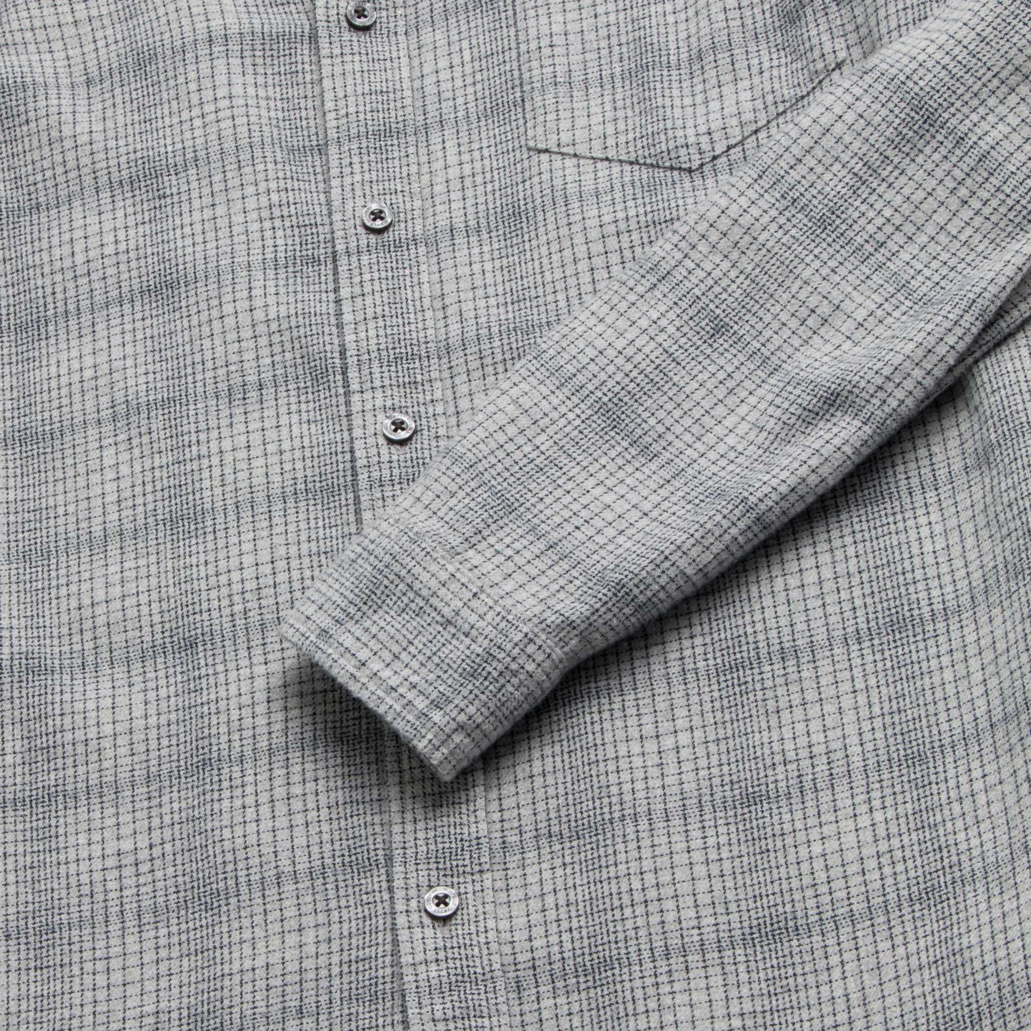 Brian Brushed Plaid Shirt - Heather Grey - WonderingCloth