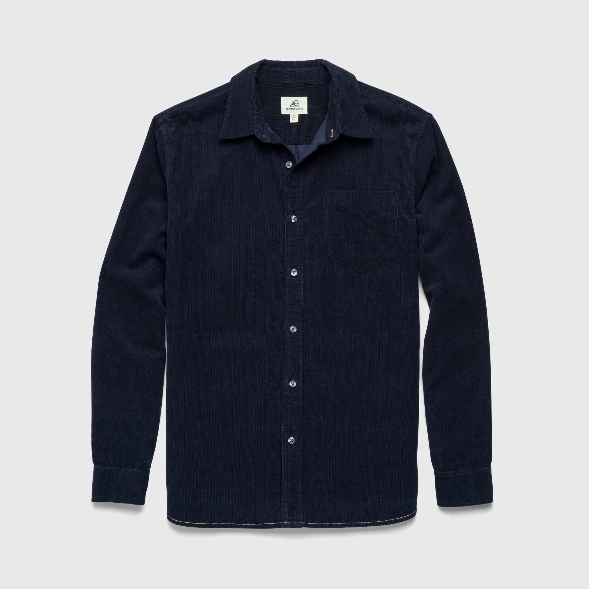 Brian Corduroy Shirt - Navy Blazer - WonderingCloth