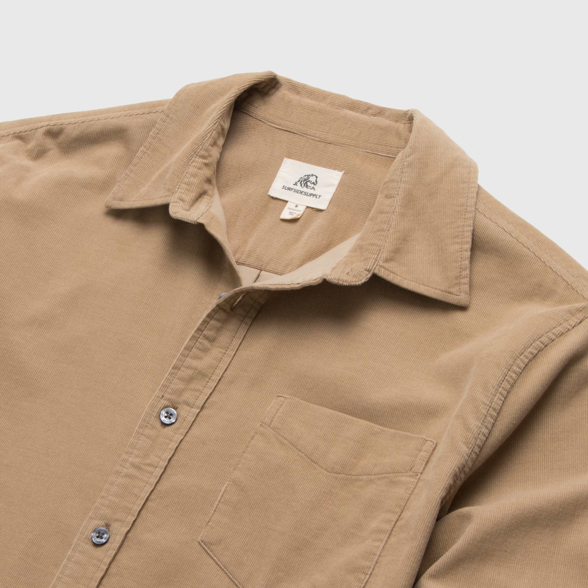 Brian Corduroy Shirt - Chinchilla - WonderingCloth