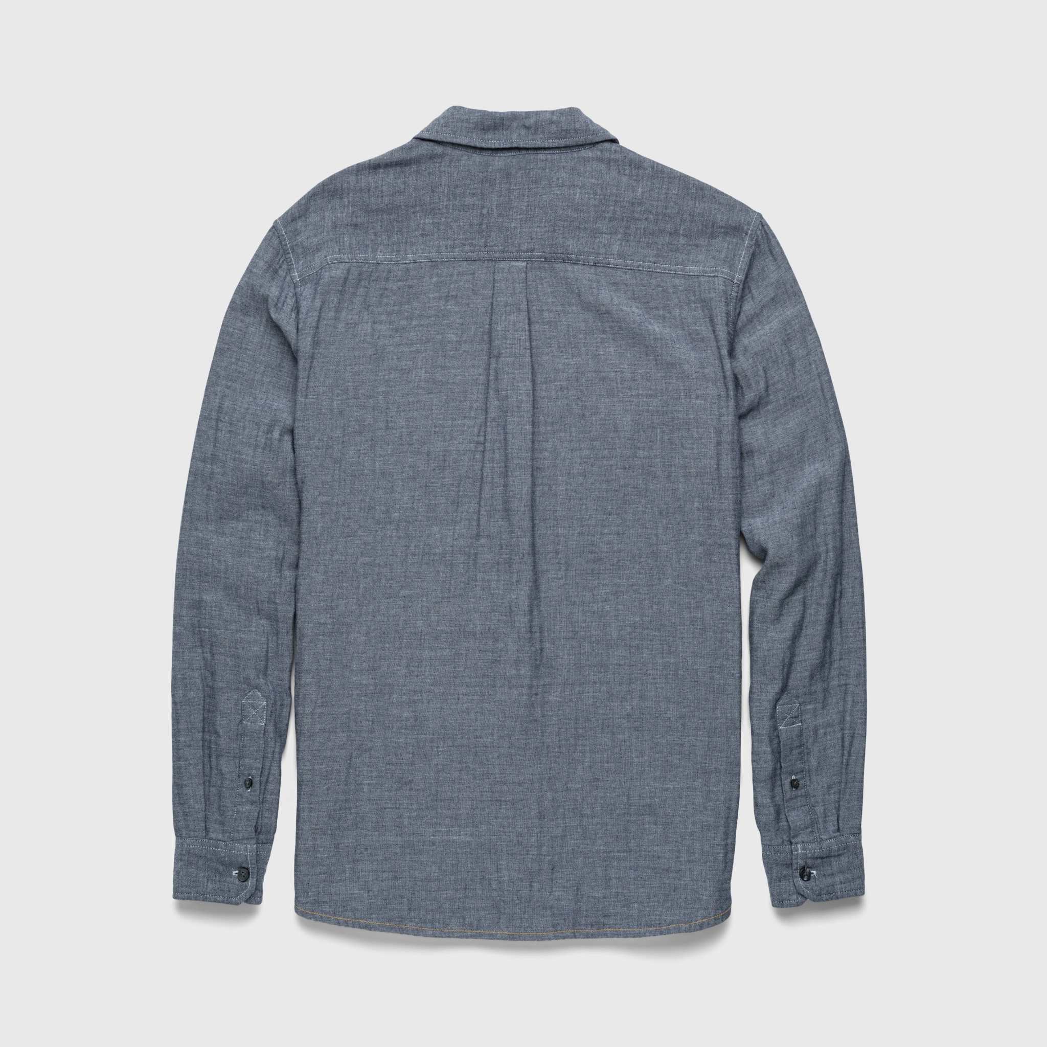 Zhu Double Gauze Shirt - Navy - WonderingCloth