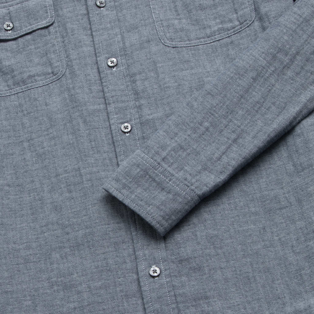 Zhu Double Gauze Shirt - Navy - WonderingCloth