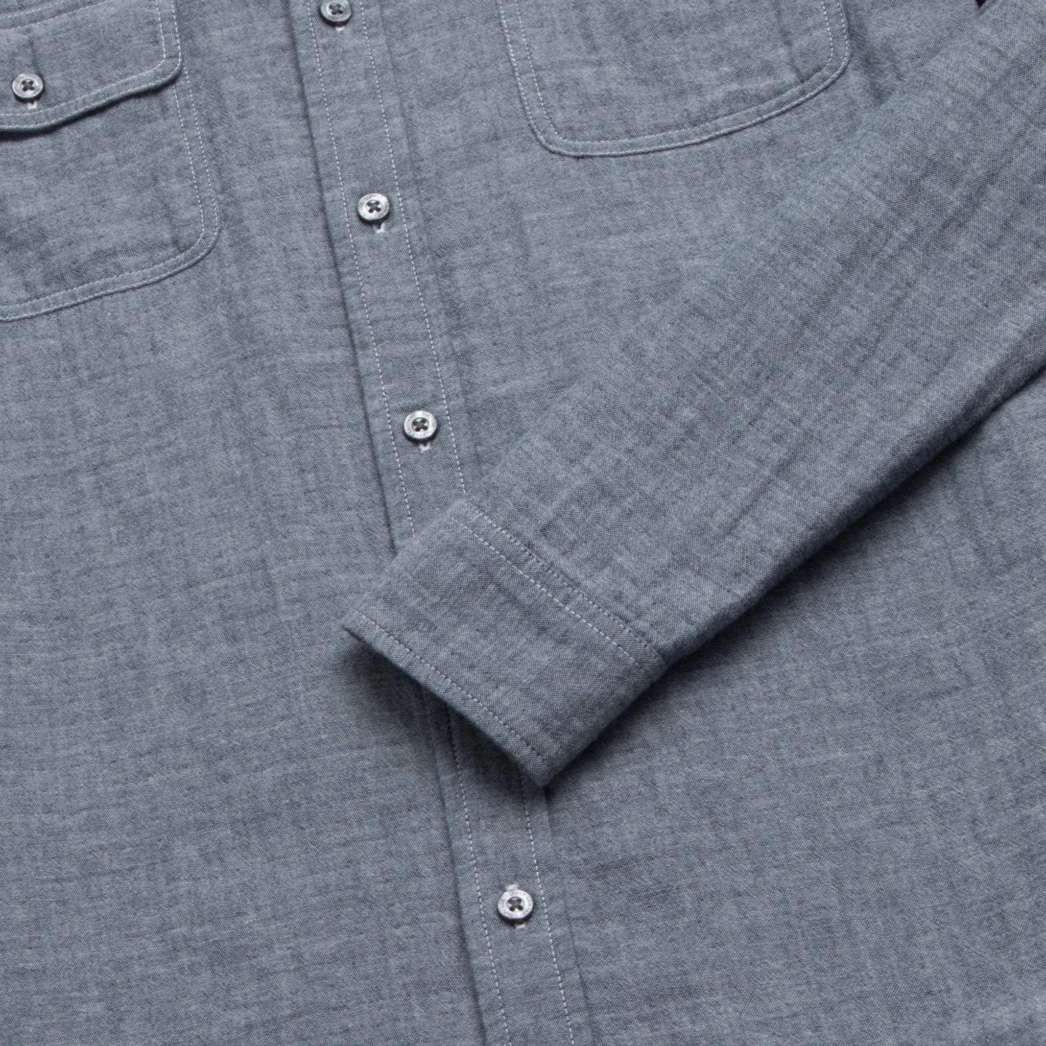 Zhu Double Gauze Shirt - Navy - WonderingCloth