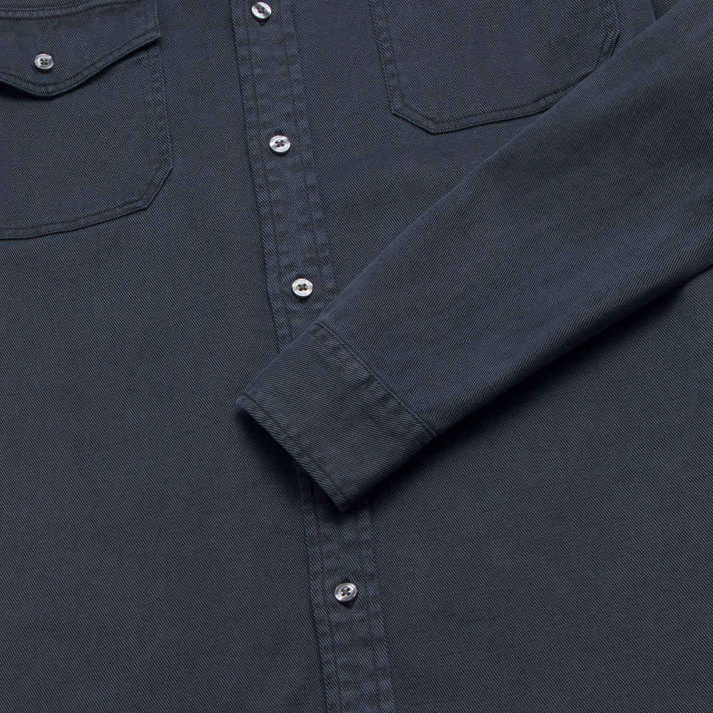 Jeb Tencel Shirt - Navy - WonderingCloth