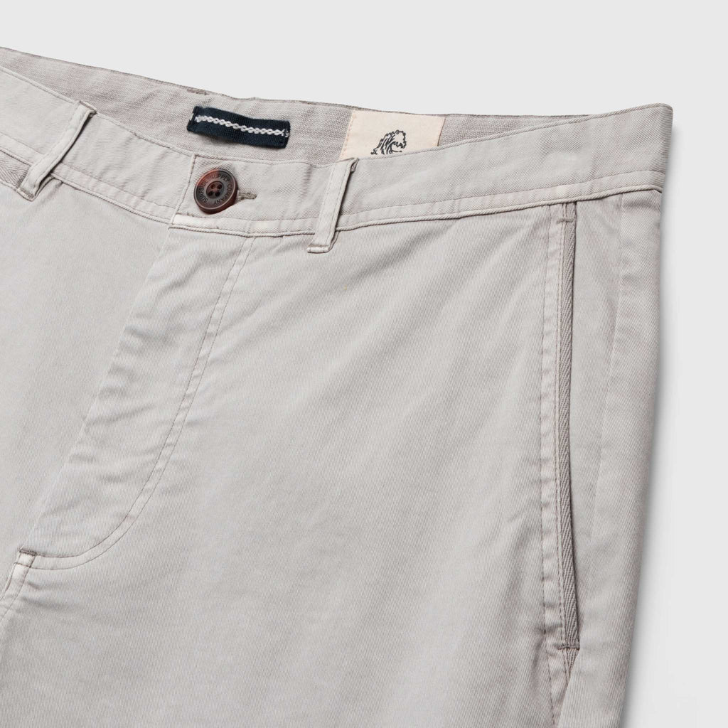 Andrew 7.5" Stretch Twill Short - Stone - WonderingCloth