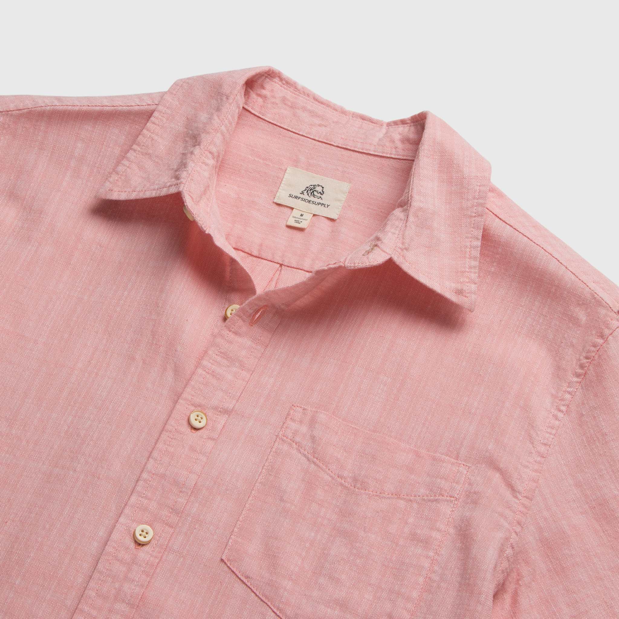 Joey Slub Island Shirt - Lobster Bisque - WonderingCloth