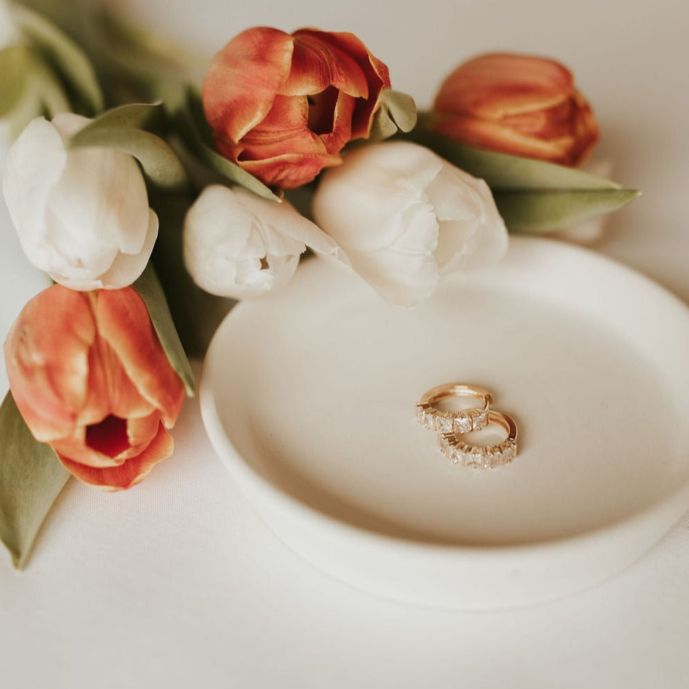 Charlotte Diamond Gold Filled Hoops - WonderingCloth