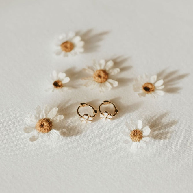 Flower Mini Hoops - WonderingCloth