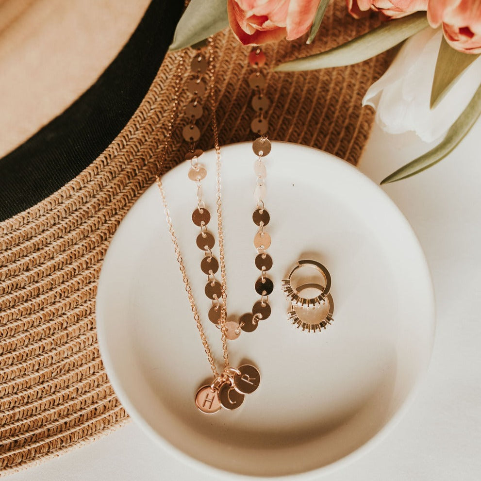 Initial Necklace - WonderingCloth