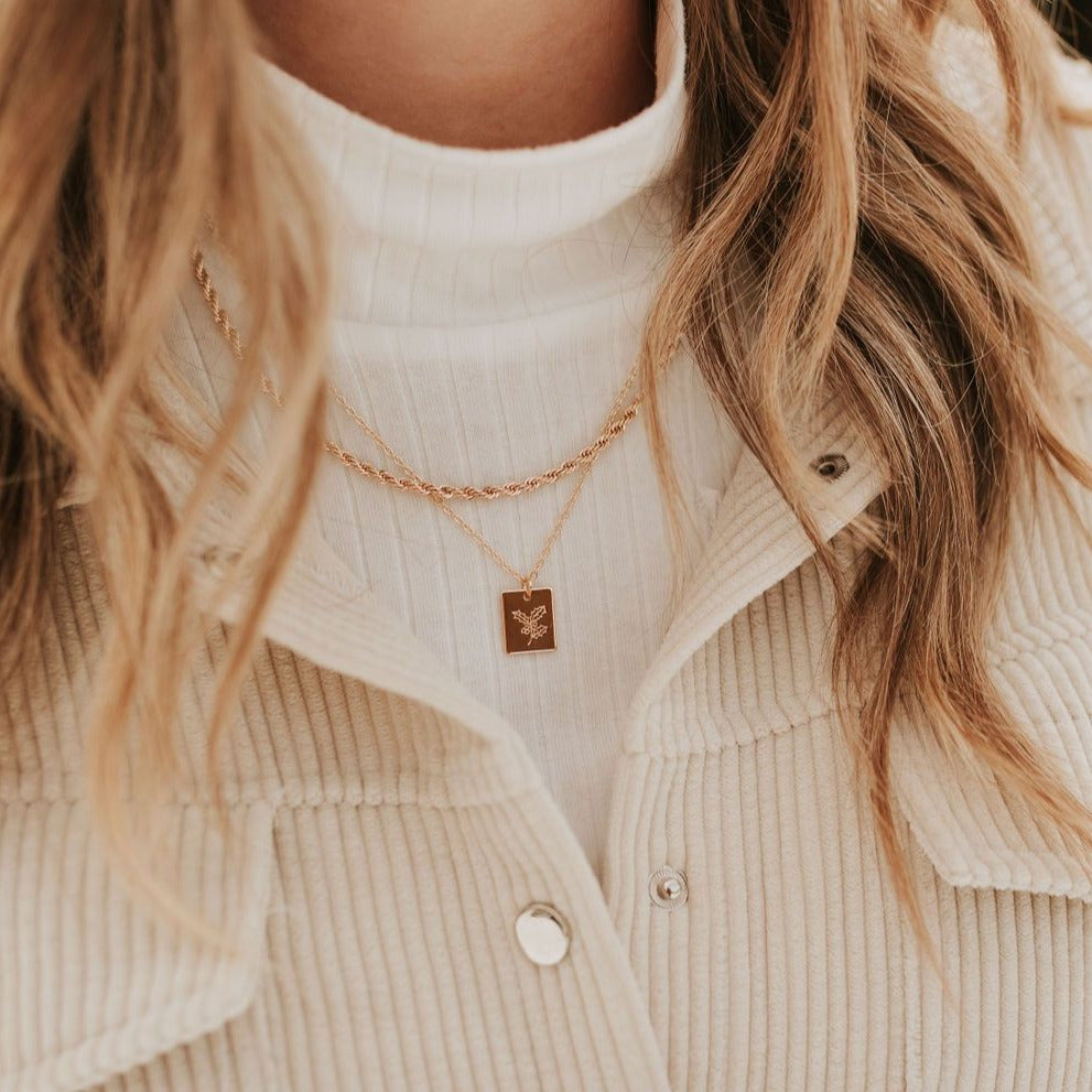 Naomi Gold Filled Rope Necklace - WonderingCloth