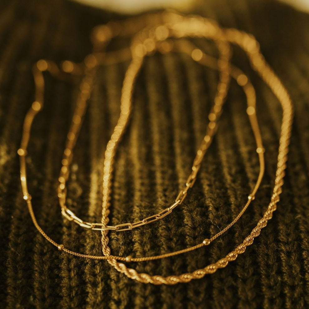 Annie Gold Filled Satellite Necklace - WonderingCloth