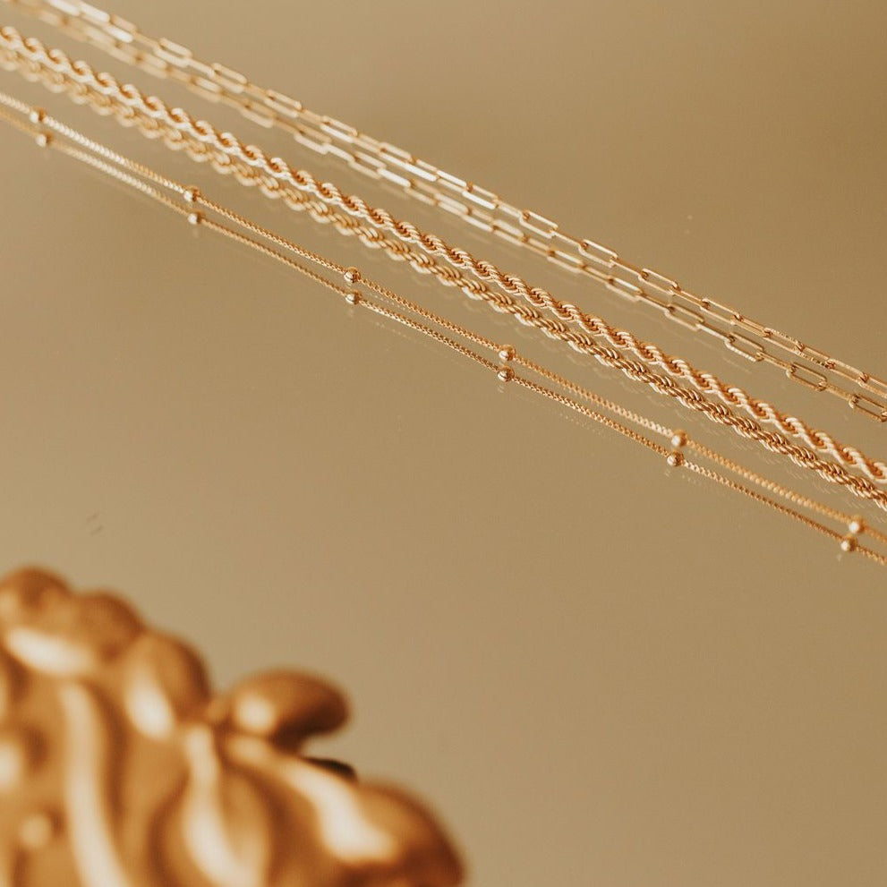 Annie Gold Filled Satellite Necklace - WonderingCloth