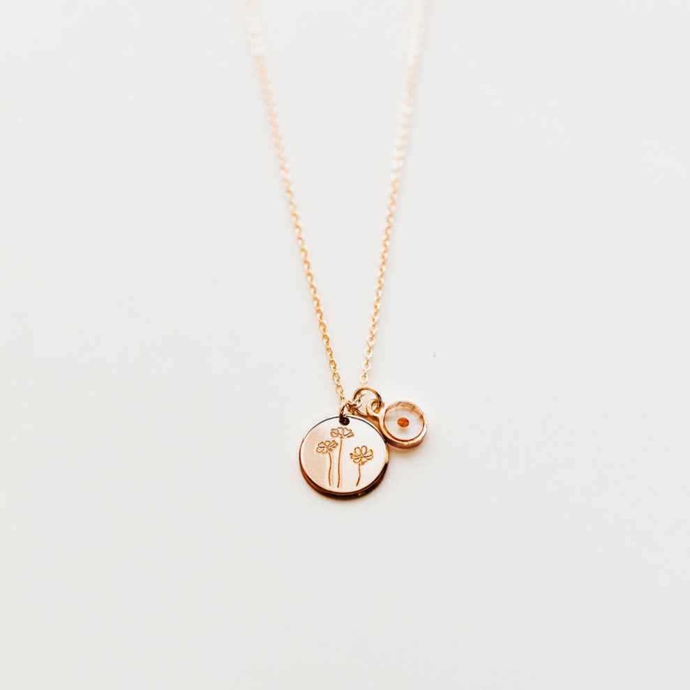 Buttercup Necklace with Mustard Seed - WonderingCloth