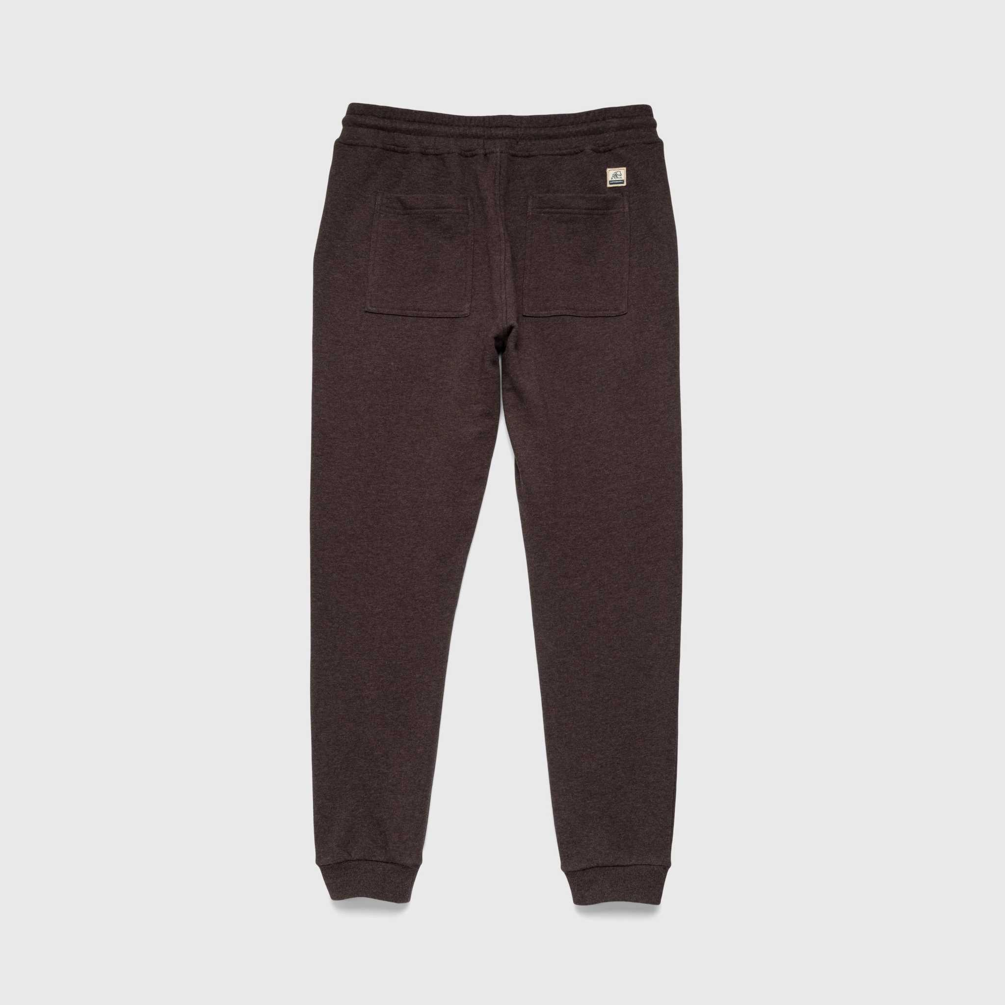 Dune Drawstring Terry Jogger - Brown Heather - WonderingCloth