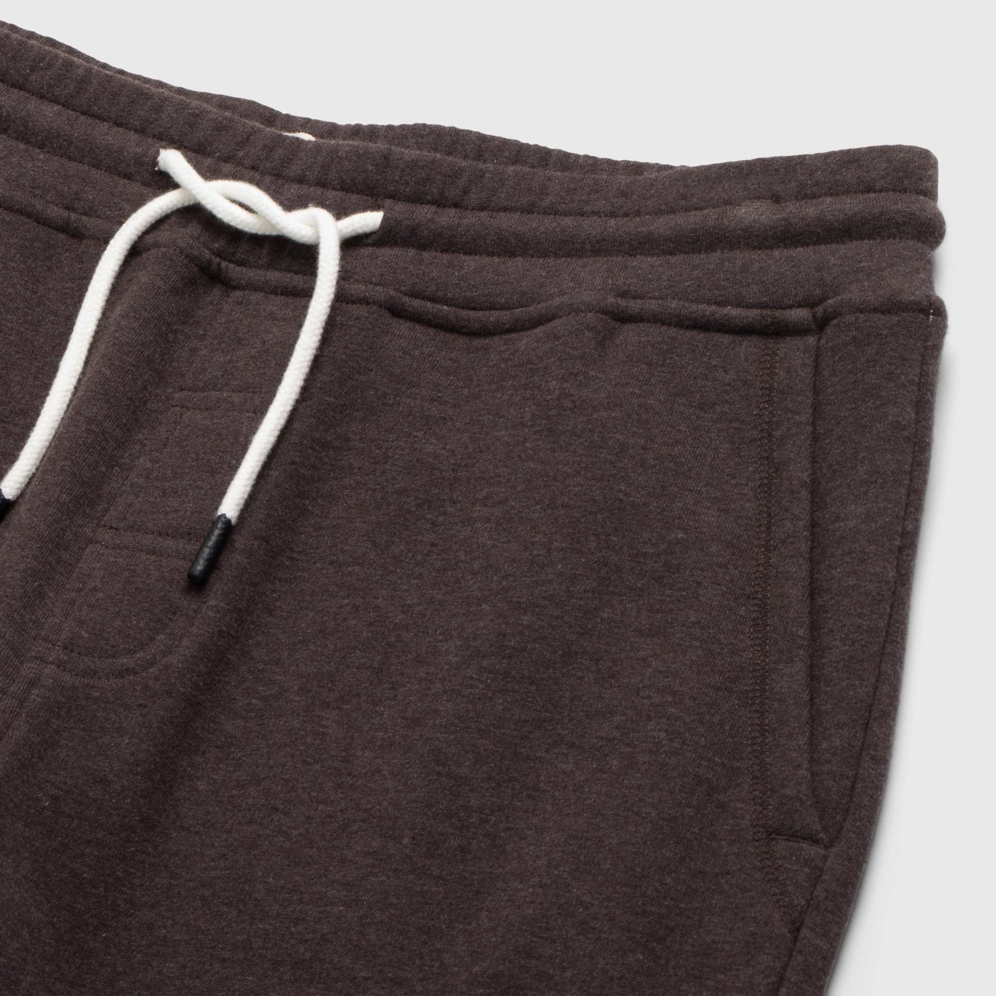 Dune Drawstring Terry Jogger - Brown Heather - WonderingCloth