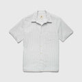 Joseph Crinkle Stripe Shirt - White Navy - WonderingCloth