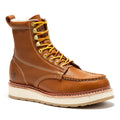 ROCKROOSTER Norwood Men's 6 inch Brown Soft Toe Wedge Work Boots SAP611 - WonderingCloth