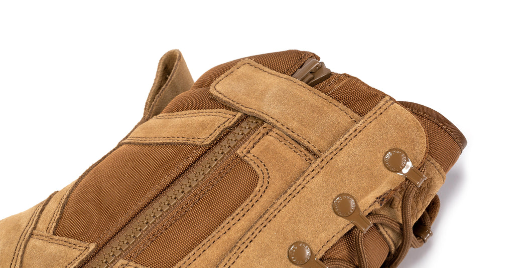 Botas Pro Coyote Men's 8 inch Side Zipper Rubber Sole Tactical Boots BMP110CT - WonderingCloth