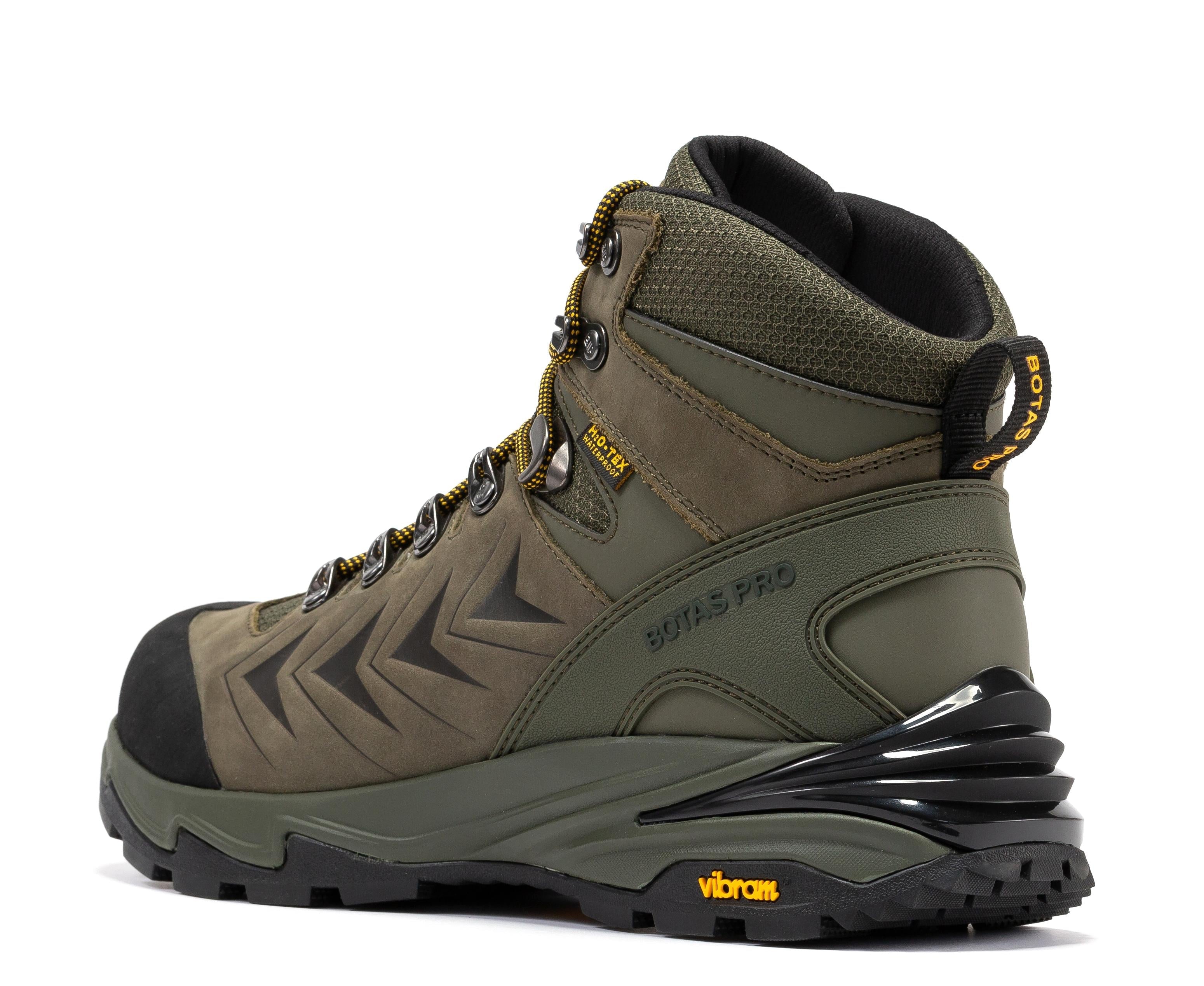 Botas Pro Olive 6 Inch Waterproof Hiking Boots with VIBRAM® Traction Lug Outsole  BP22123 - WonderingCloth