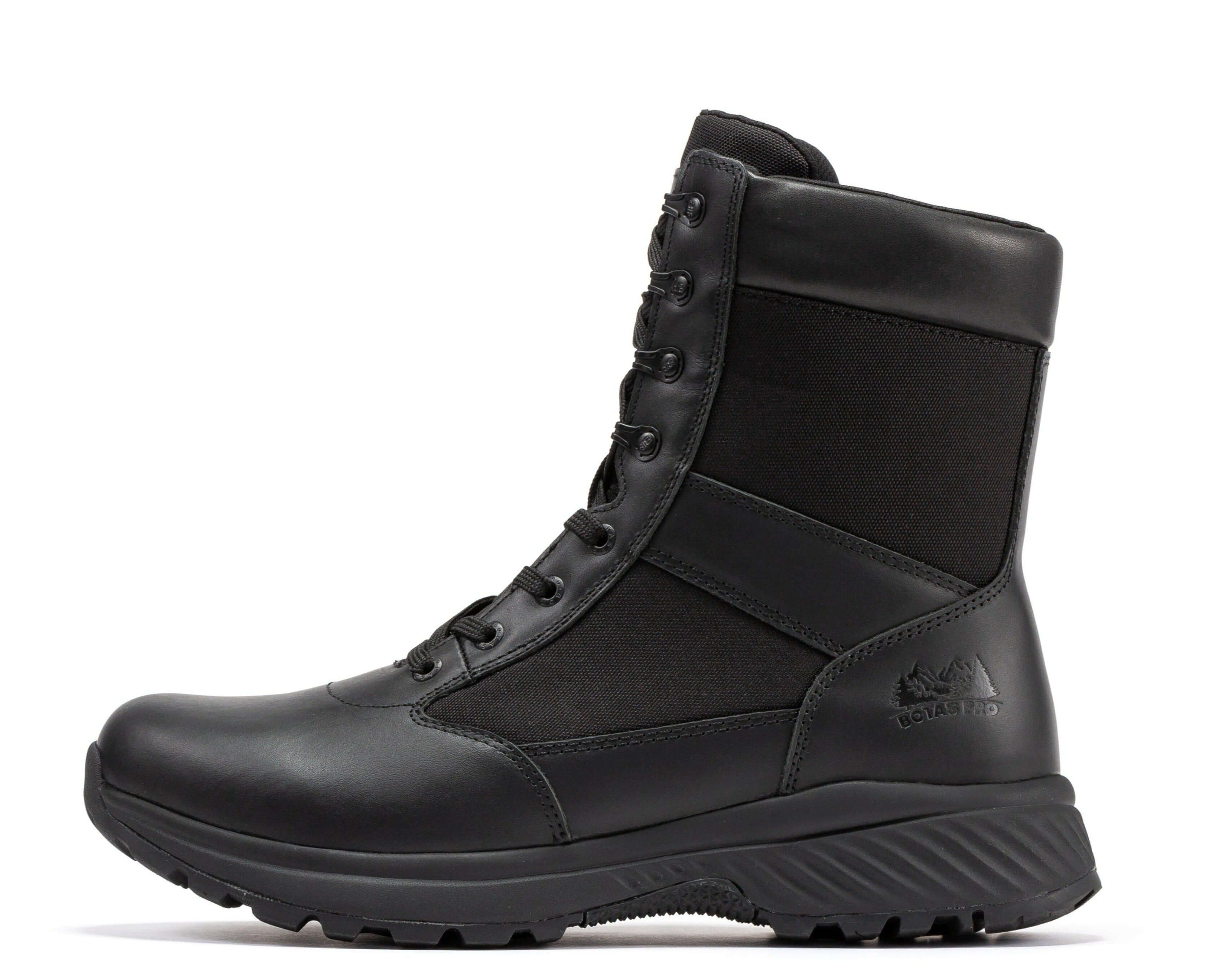 Botas Pro Black Men's 8 inch Side Zipper Military Tactical Boots BP703 - WonderingCloth