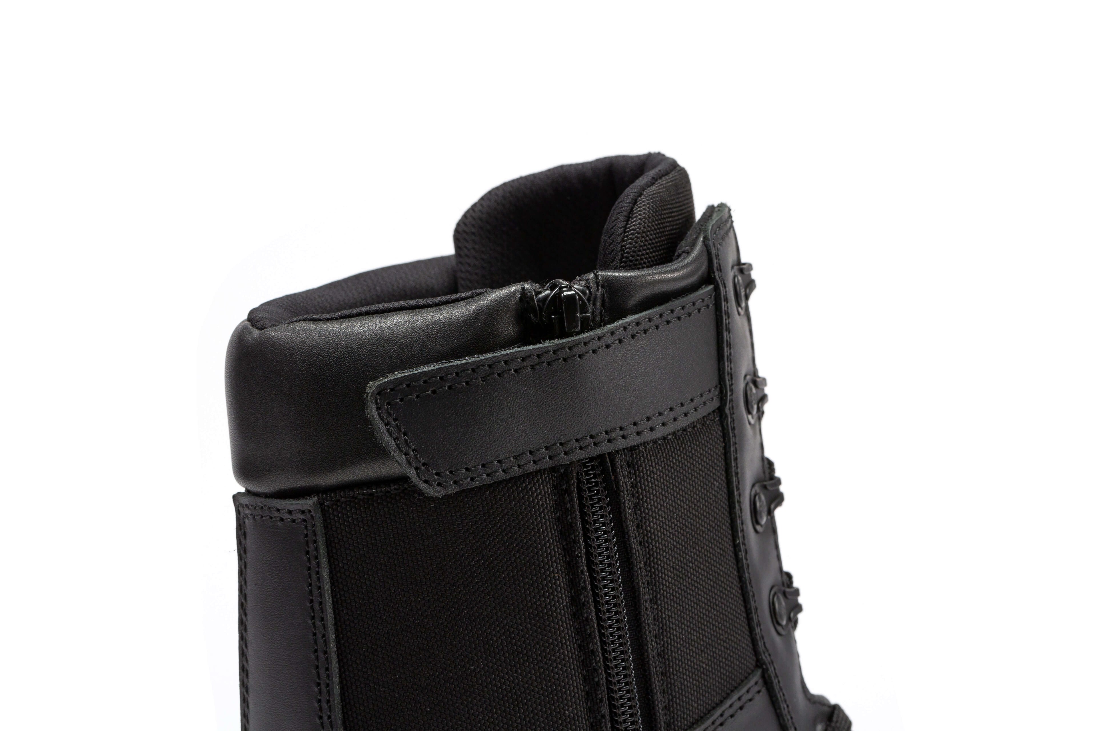 Botas Pro Black Men's 8 inch Side Zipper Military Tactical Boots BP703 - WonderingCloth