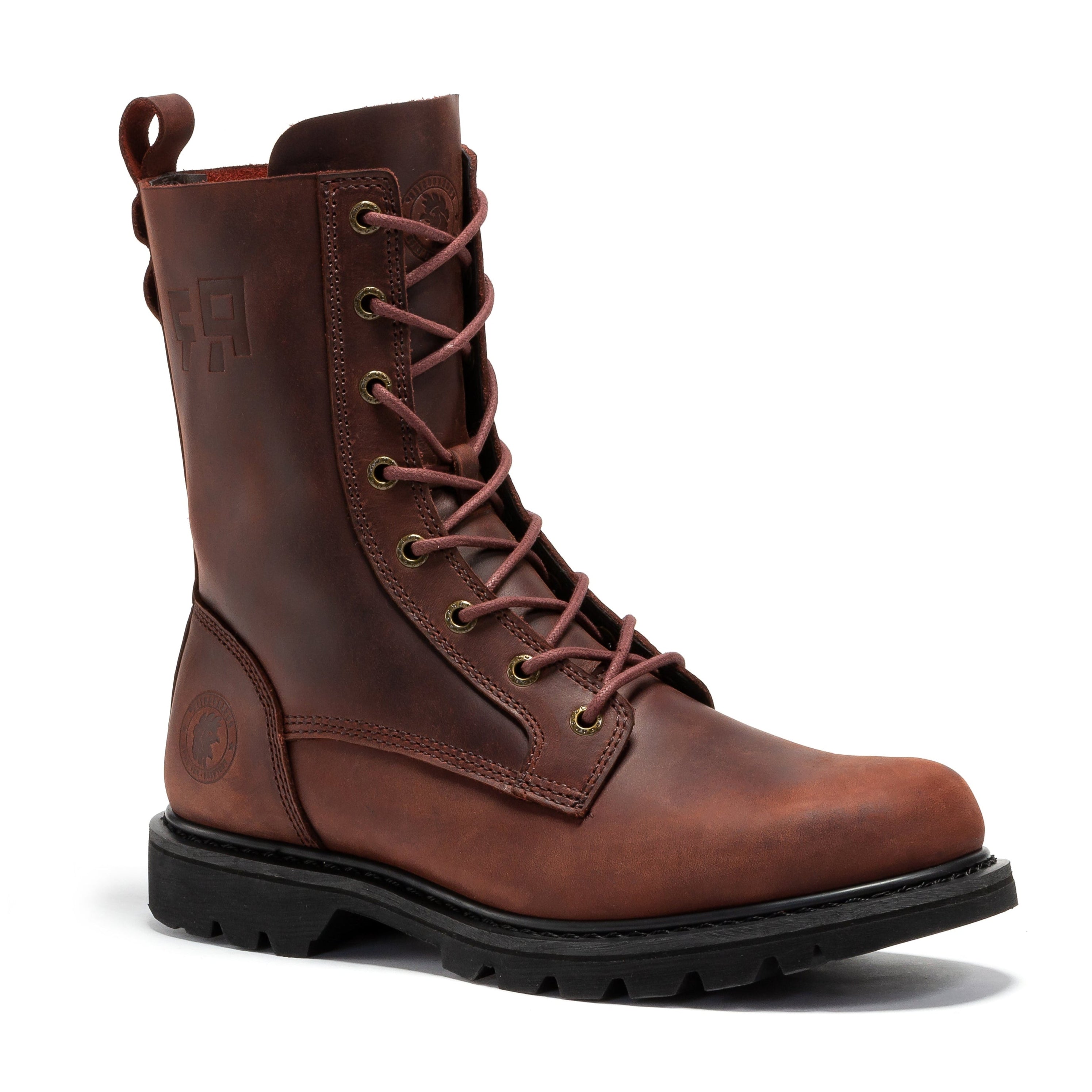 ROCKROOSTER Mantua Men's 8 inch Zip-sided Soft Toe Lug Sole Work Boots SAP130 - WonderingCloth