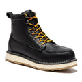 ROCKROOSTER Trinidad Men's 6 inch Black Steel Toe Wedge Work Boots SAP2301 - WonderingCloth