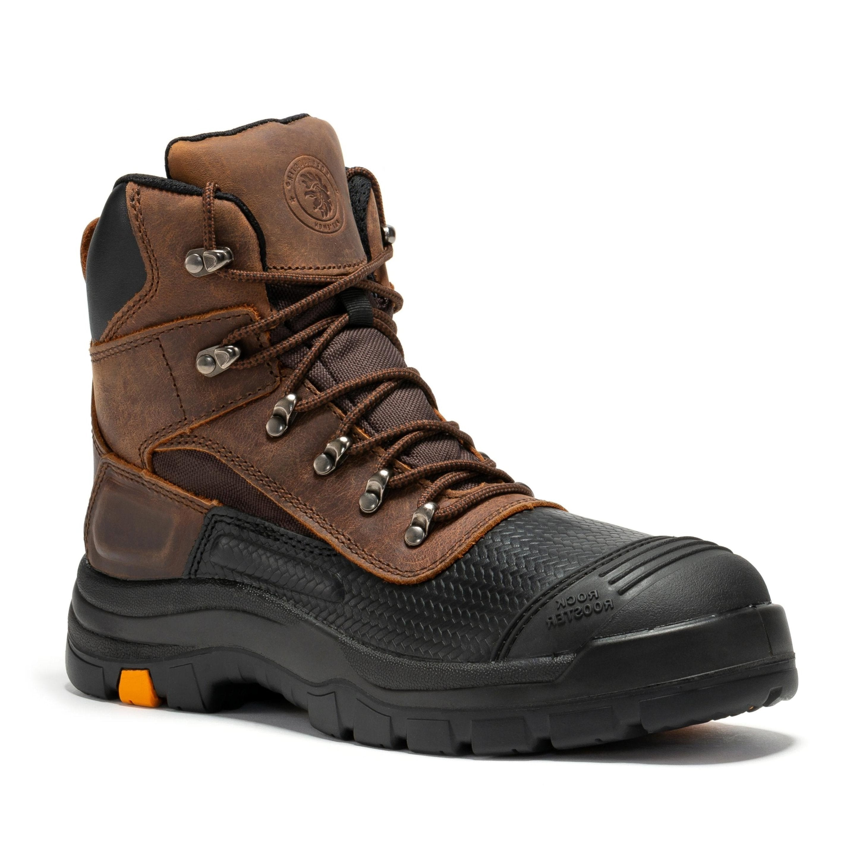 ROCKROOSTER Sedona 6 Inch Waterproof Steel Toe Leather Work Boots AK216 - WonderingCloth