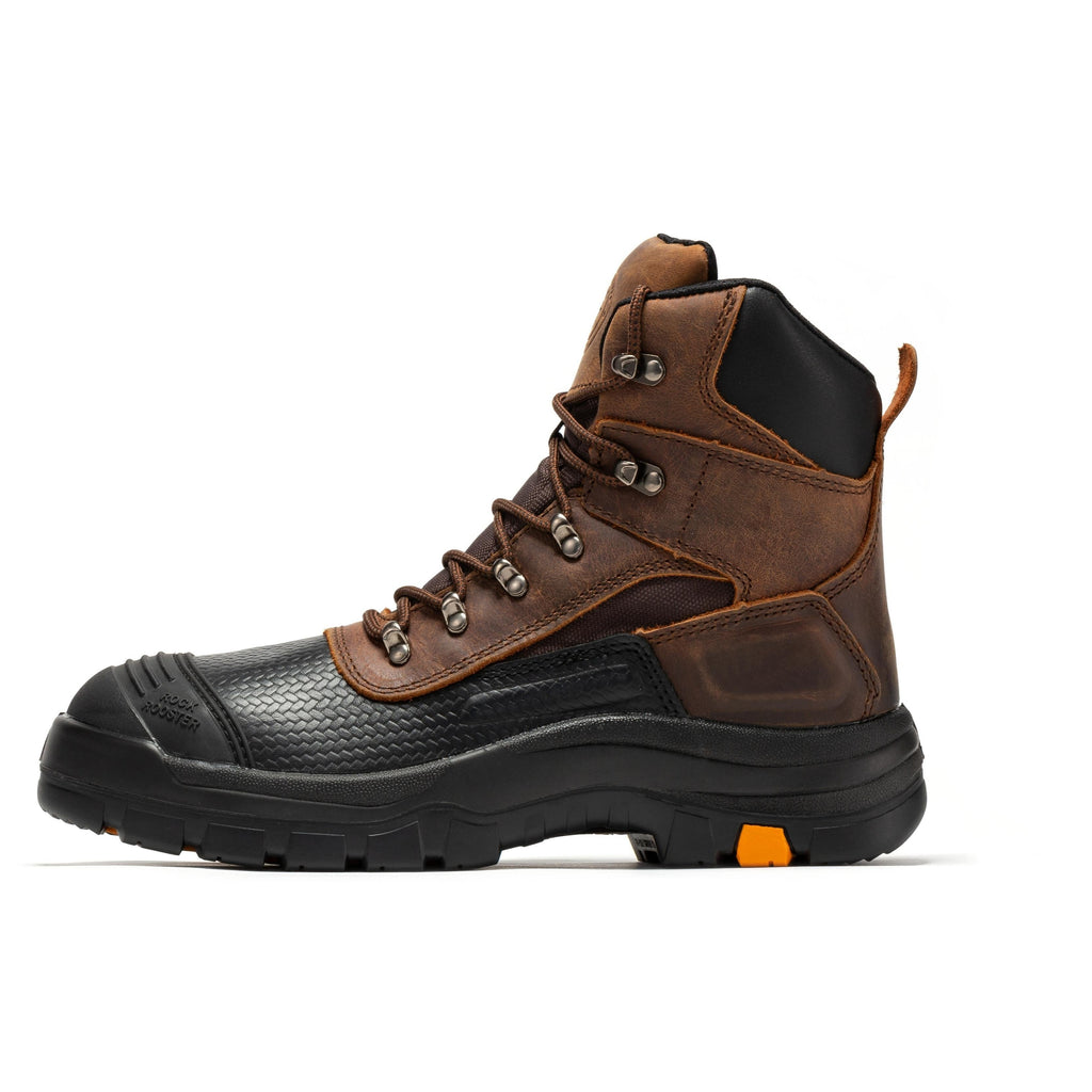 ROCKROOSTER Sedona 6 Inch Waterproof Steel Toe Leather Work Boots AK216 - WonderingCloth