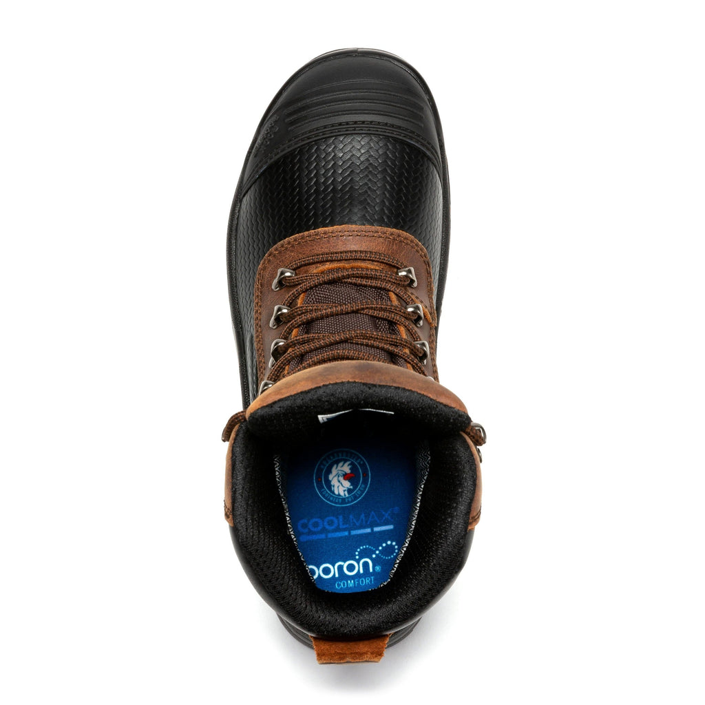 ROCKROOSTER Sedona 6 Inch Waterproof Steel Toe Leather Work Boots AK216 - WonderingCloth