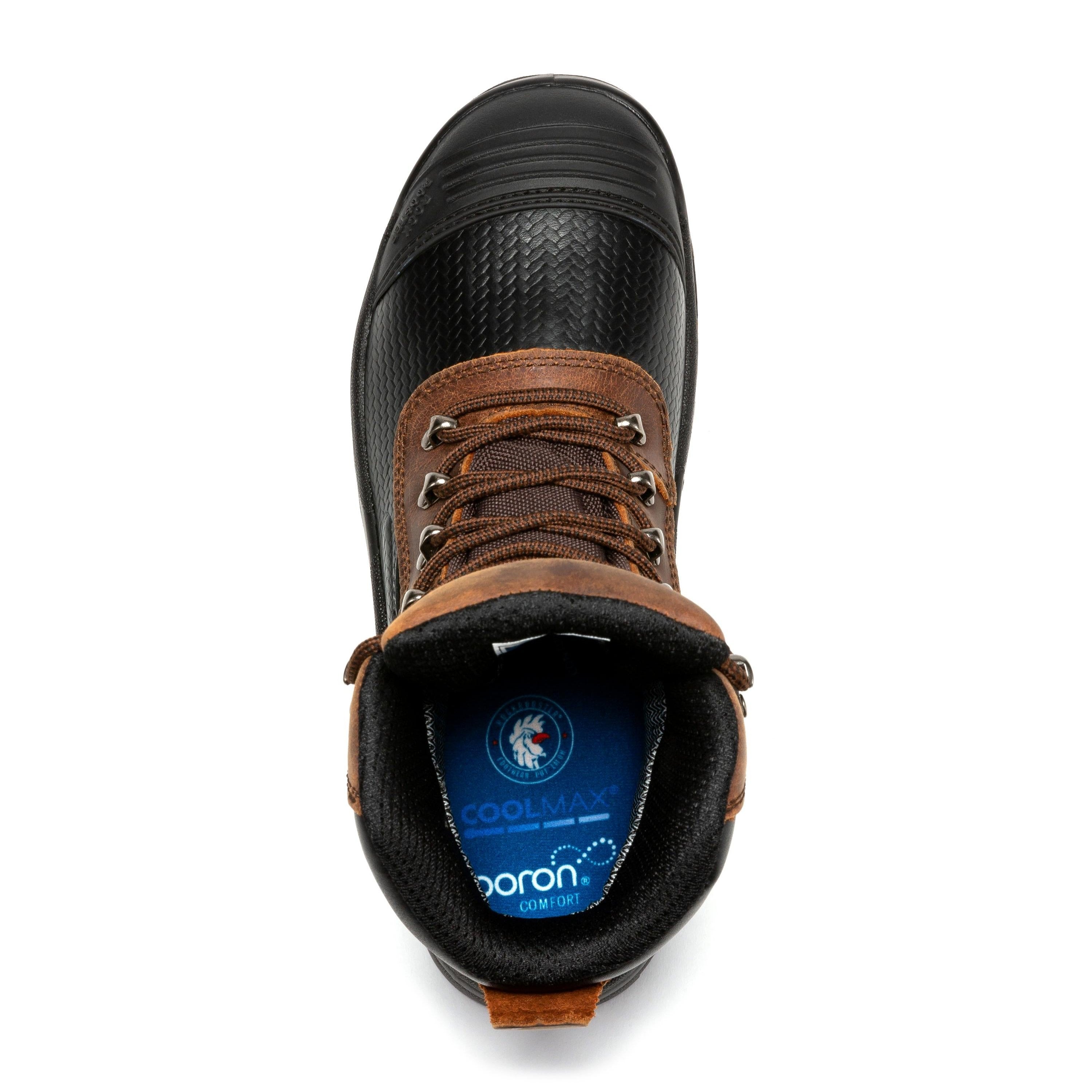 ROCKROOSTER Sedona 6 Inch Waterproof Steel Toe Leather Work Boots AK216 - WonderingCloth