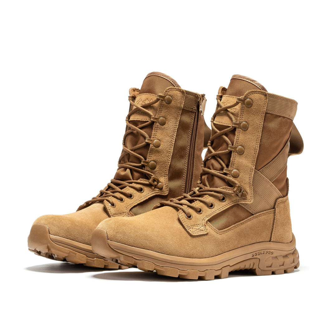 Botas Pro Sand Men's 8 inch Side Zipper Military Tactical Boots BP401 - WonderingCloth