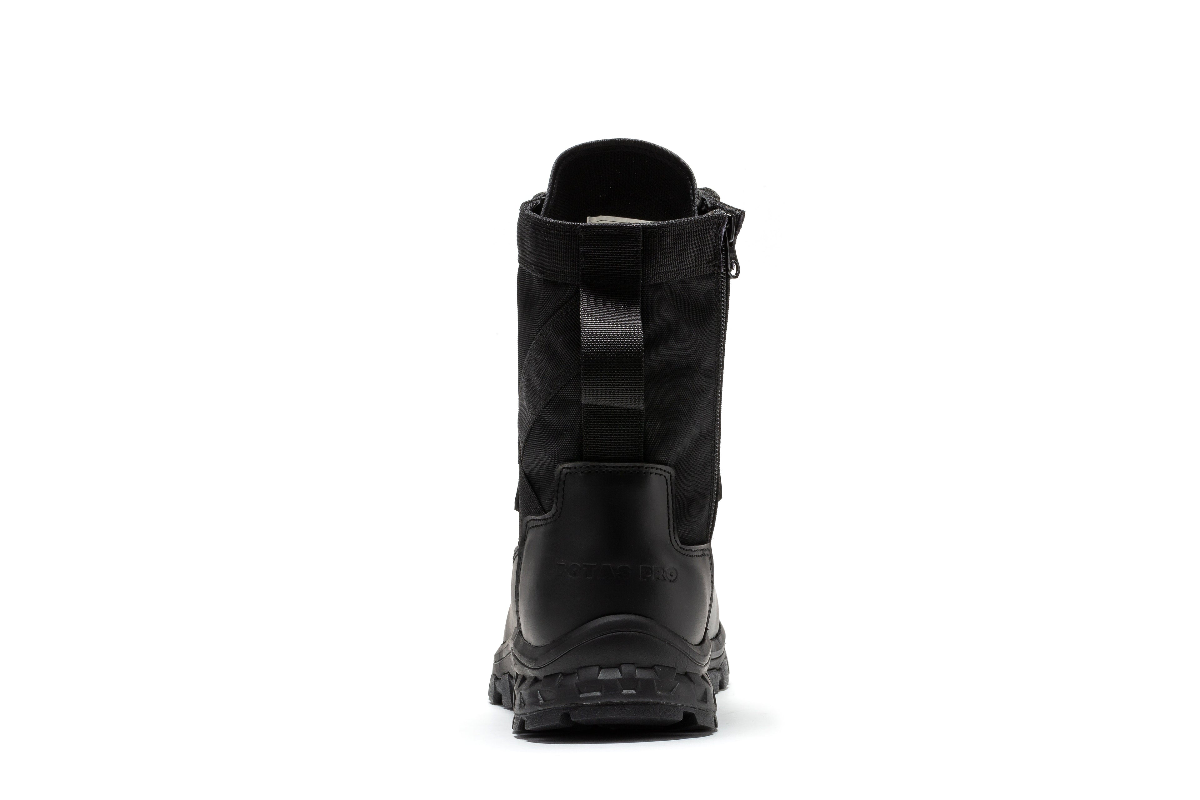 Botas Pro Black Men's 8 inch Side Zipper Military Tactical Boots BP401BK - WonderingCloth