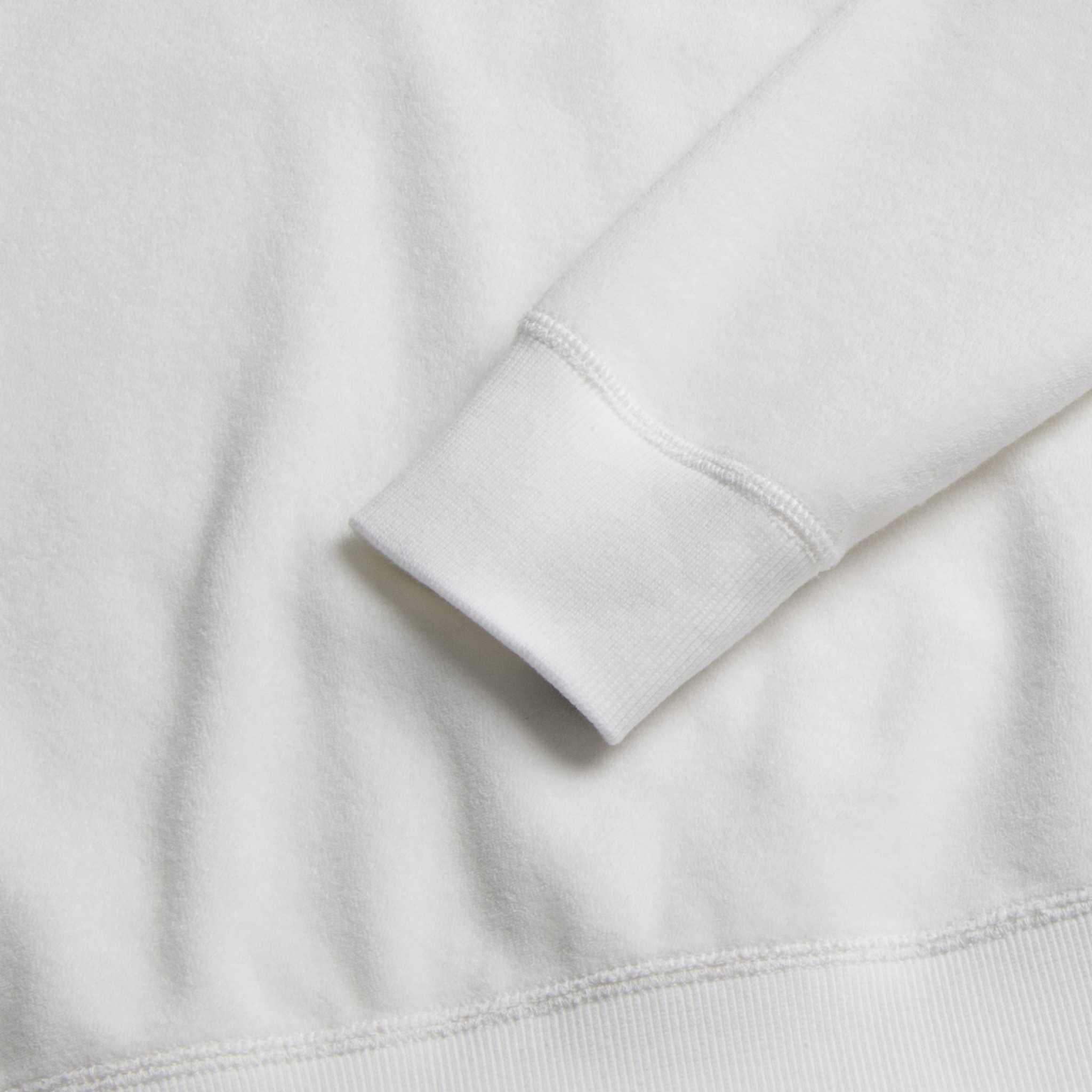 Butch Terry Crewneck - Brilliant White - WonderingCloth