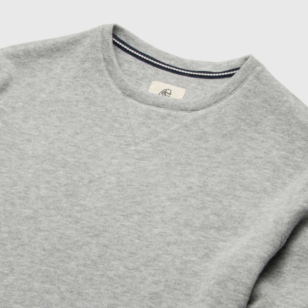 Butch Cashmist Crewneck - Heather Grey - WonderingCloth