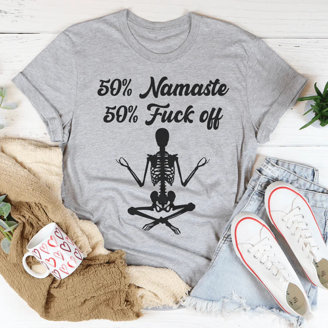 50% Namaste Tee - WonderingCloth