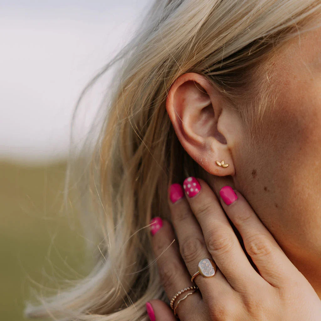 Lotus Flat Back Studs - WonderingCloth