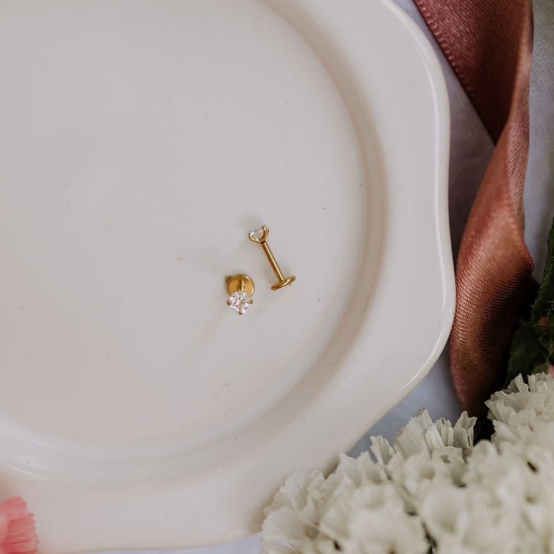 Diamond Flat Back Studs - WonderingCloth